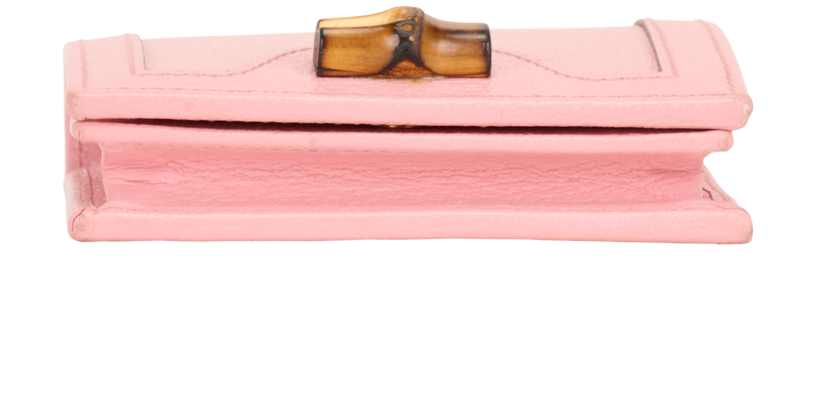 Gucci Diana Bamboo Card Case Wallet, &pound;250, Accessories, Pink, Leather, Top view